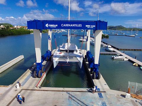 Carenantilles Shipyard, located in the gorgeous bay of Le Marin, Martinique