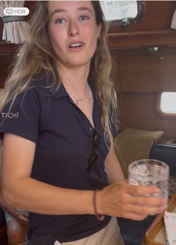 SY Tyche, mate Ella describing her infused water