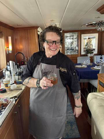 Chef Ranata on MY Lexington and her Designer Water