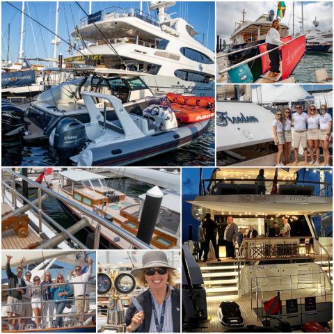 Around the docks at the 2022 Newport Charter Yacht Show presented by Helly Hansen Newport.(Credit: NYCS/Billy Black)  