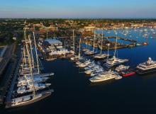 The 2022 Newport Charter Yacht Show was presented by Helly Hansen Newport and hosted/produced by Safe Harbor Newport Shipyard. (Credit: NYCS)